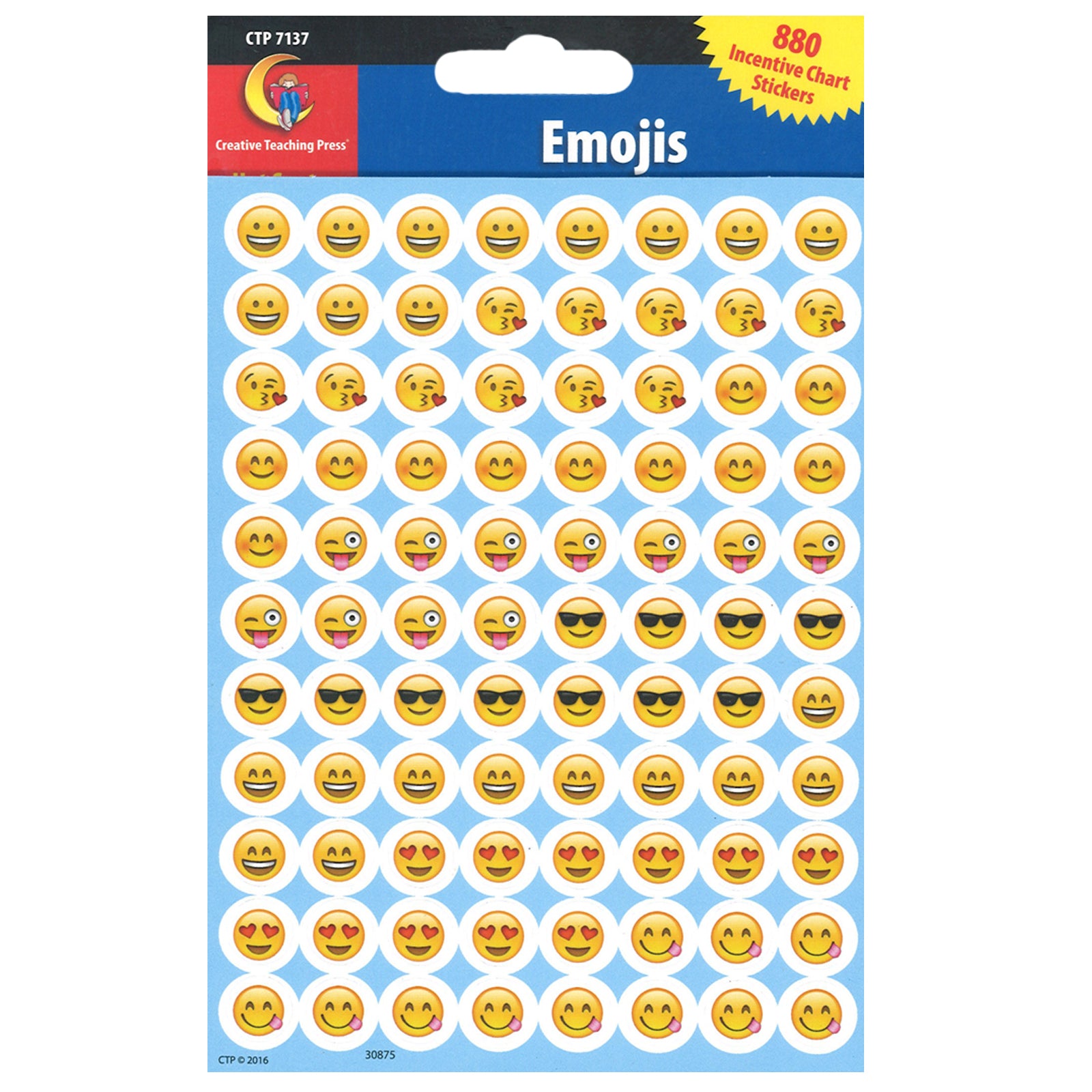 Emotion Icon Fun Hot Spot Stickers, Pack of 880