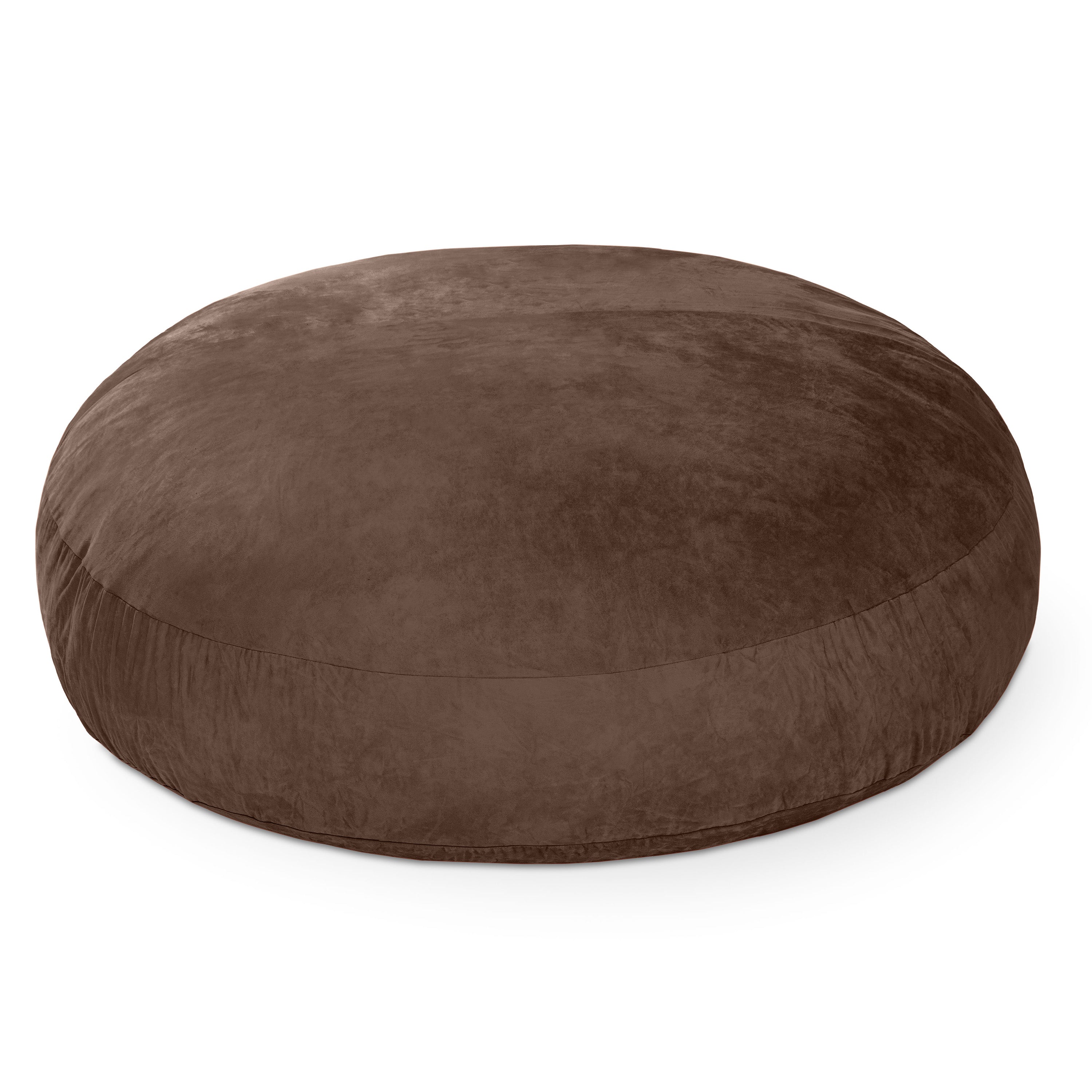 Jaxx 6 Foot Cocoon - 2-in-1 Convertible Bean Bag Bed & Large Bean Bag Chair for Adults, Chocolate