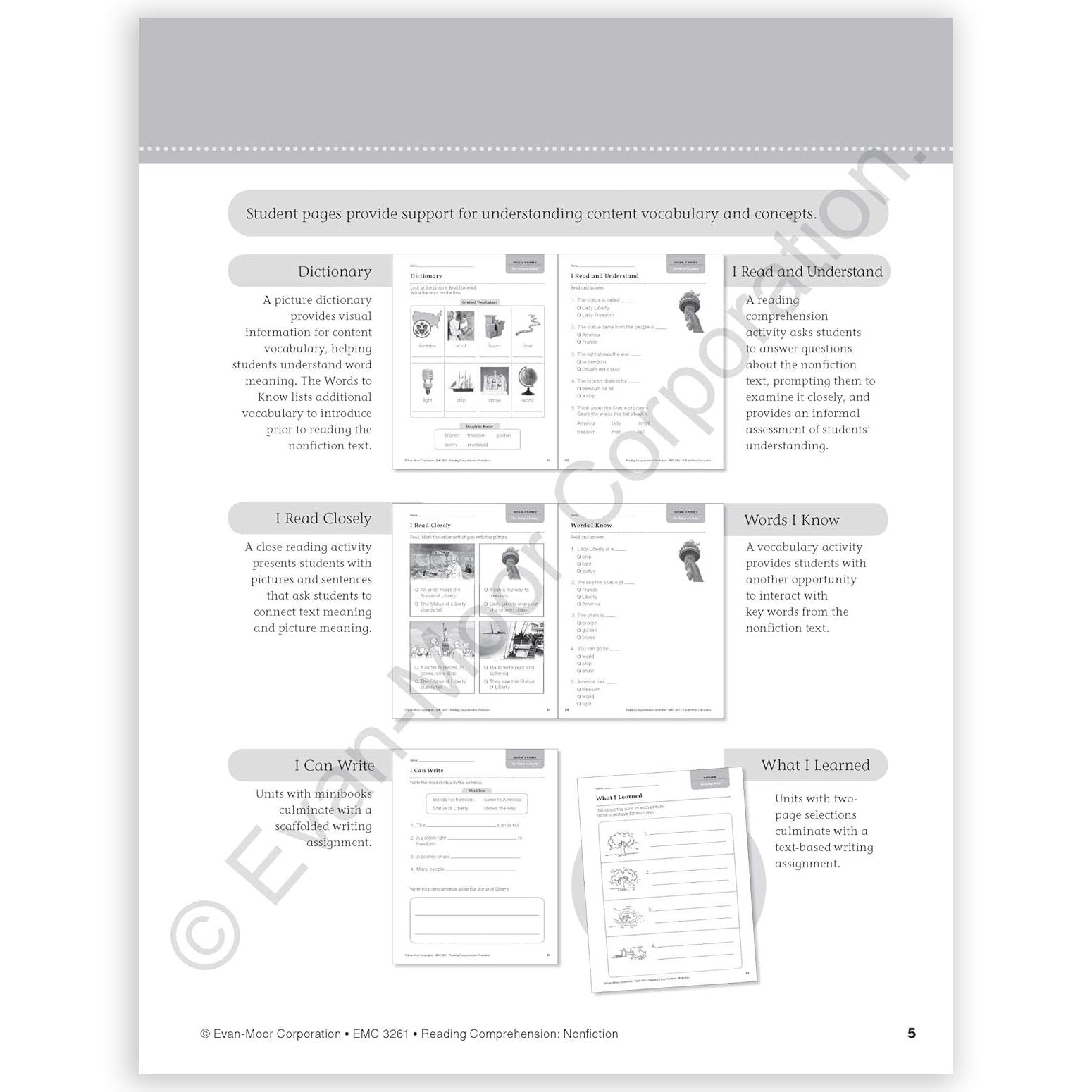 Reading Comprehension: Nonfiction, Grade 1