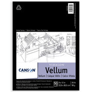 Artist Series Vidalon Vellum Pad, Translucent, Foldover Binding, 50 Sheet, 9X12 inch, 1 Count