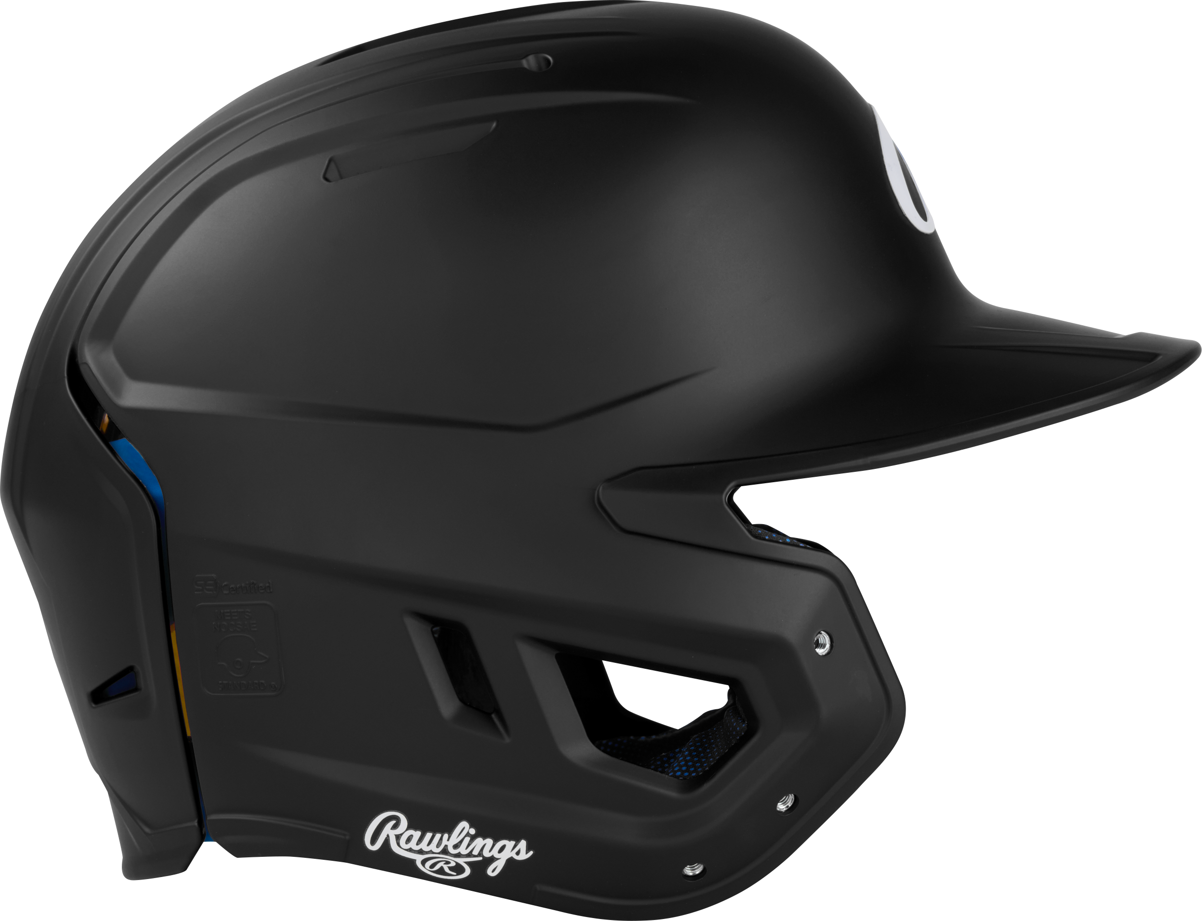 Rawlings Mach Fit Matte Osfm Batting Helmet - Black