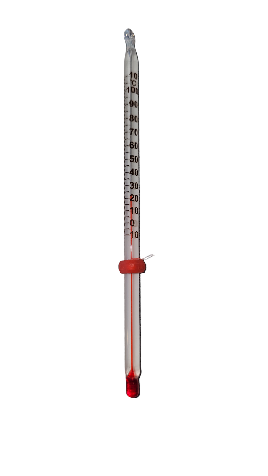 Thermometer, White, 6" length, Partial Immersion, -10°C to 110°C, Pack of 10