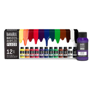 LQ BASICS Acrylic Fluid - 12 x 118ml Bottle Set