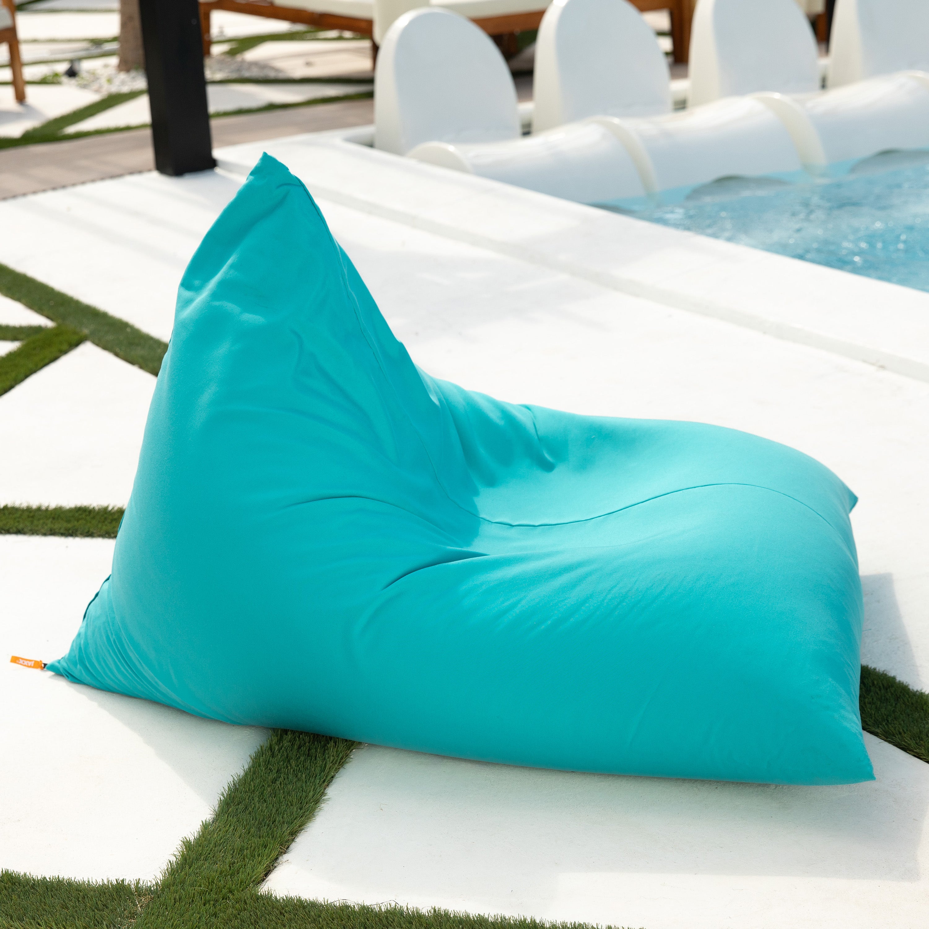 Jaxx Twist Outdoor Bean Bag Chair, Light Blue