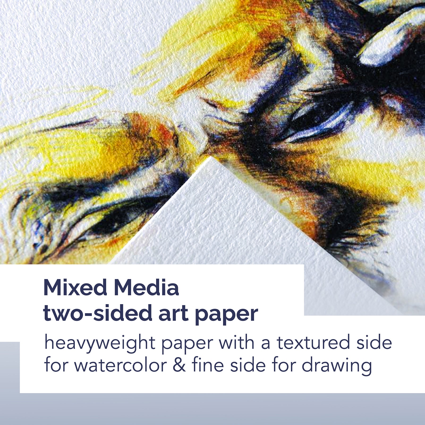Artist Series Mixed Media Pad, Top Wire Binding, 20 Sheet, 11x14 inch, 1 Count