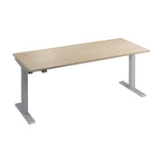 Bush Business Furniture Move 40 Series 72W x 30D Electric Height Adjustable Standing Desk in Natural Elm with Metallic Gray Base - 71.02" Width x 29.37" Depth x 28.17" Height