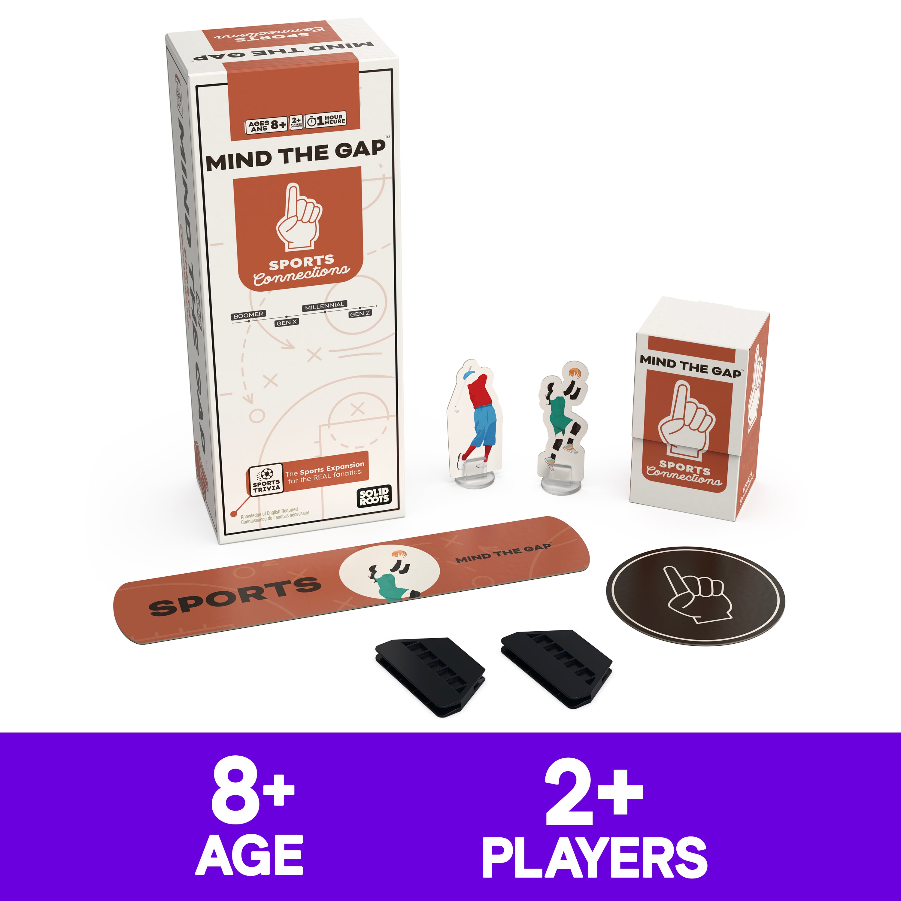 Spin Master Games SolidRoots Mind the Gap Sports Connections Expansion Pack for the MTG Ultimate Connections Trivia Game for Generations Trivia Questions Family Game Night 2+ Players for Ages 8 & Up