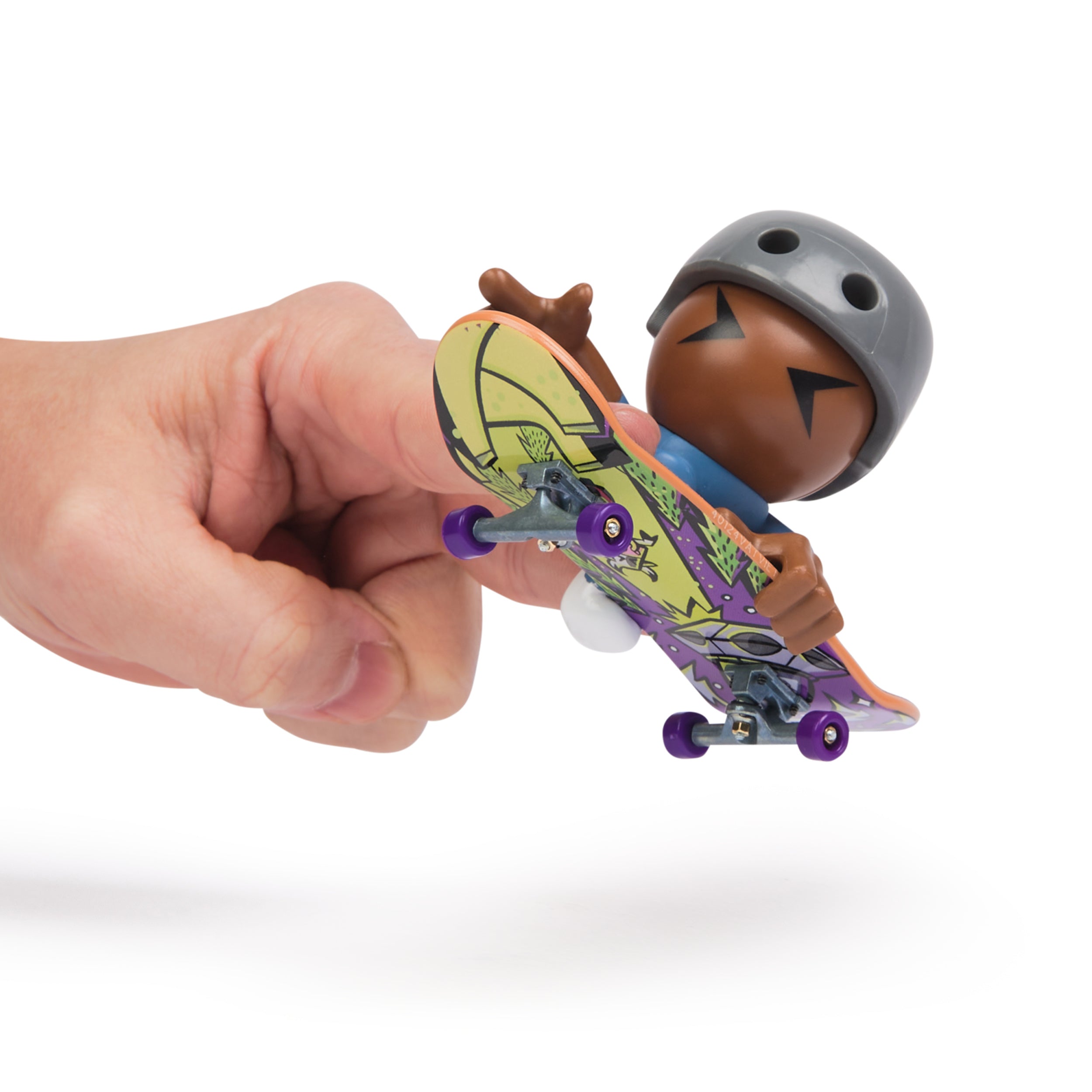 Tech Deck Sk8 Crew, Exclusive Fingerboard with Assistive Figure, Collectible and Customizable Mini Skateboards, Kids Toys for Ages 5 and up Styles May Vary