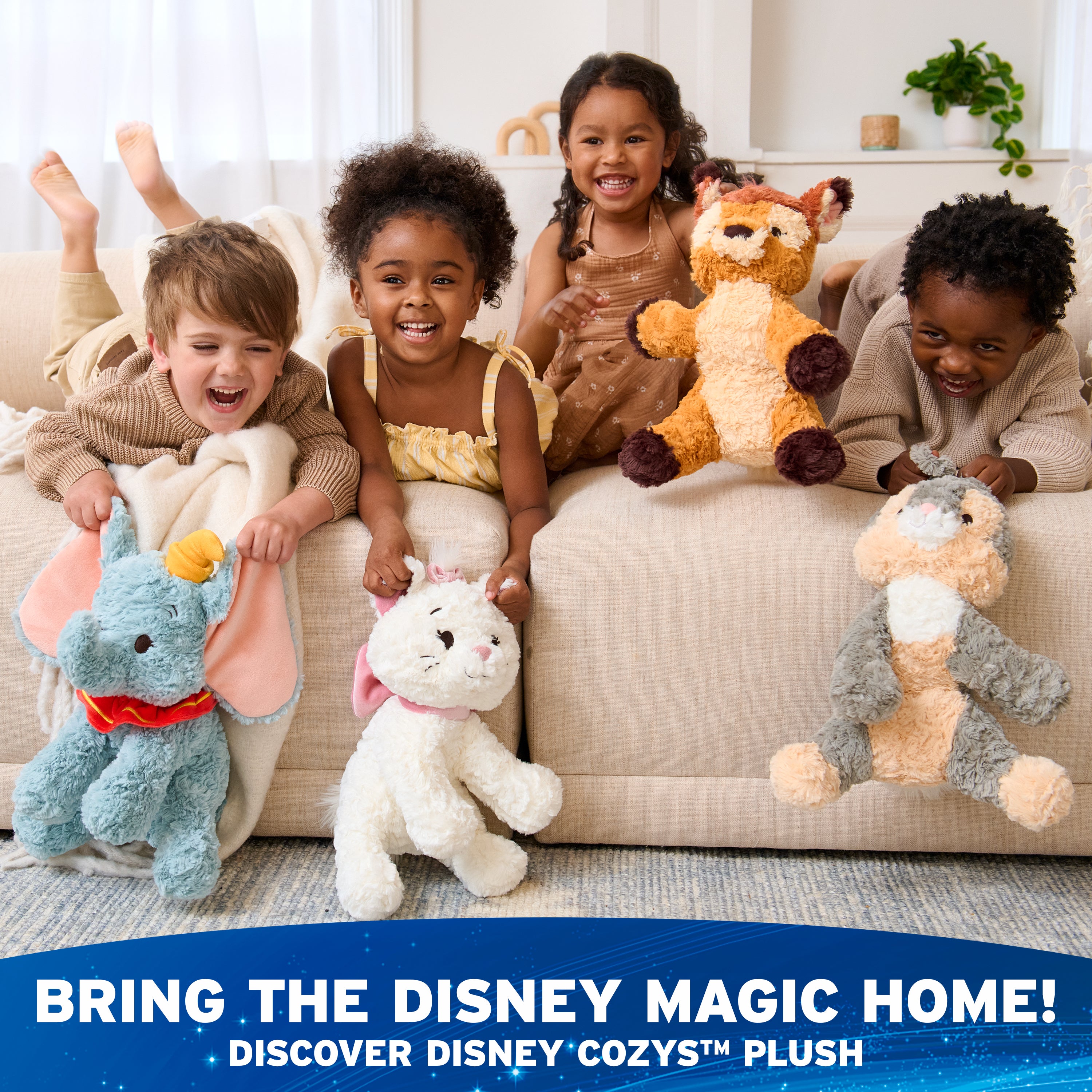 GUND Disney Official Dumbo Plush, Disney Cozys Collection, Dumbo Toys, Elephant Stuffed Animal for Ages 1 and Up, Gray, 10”