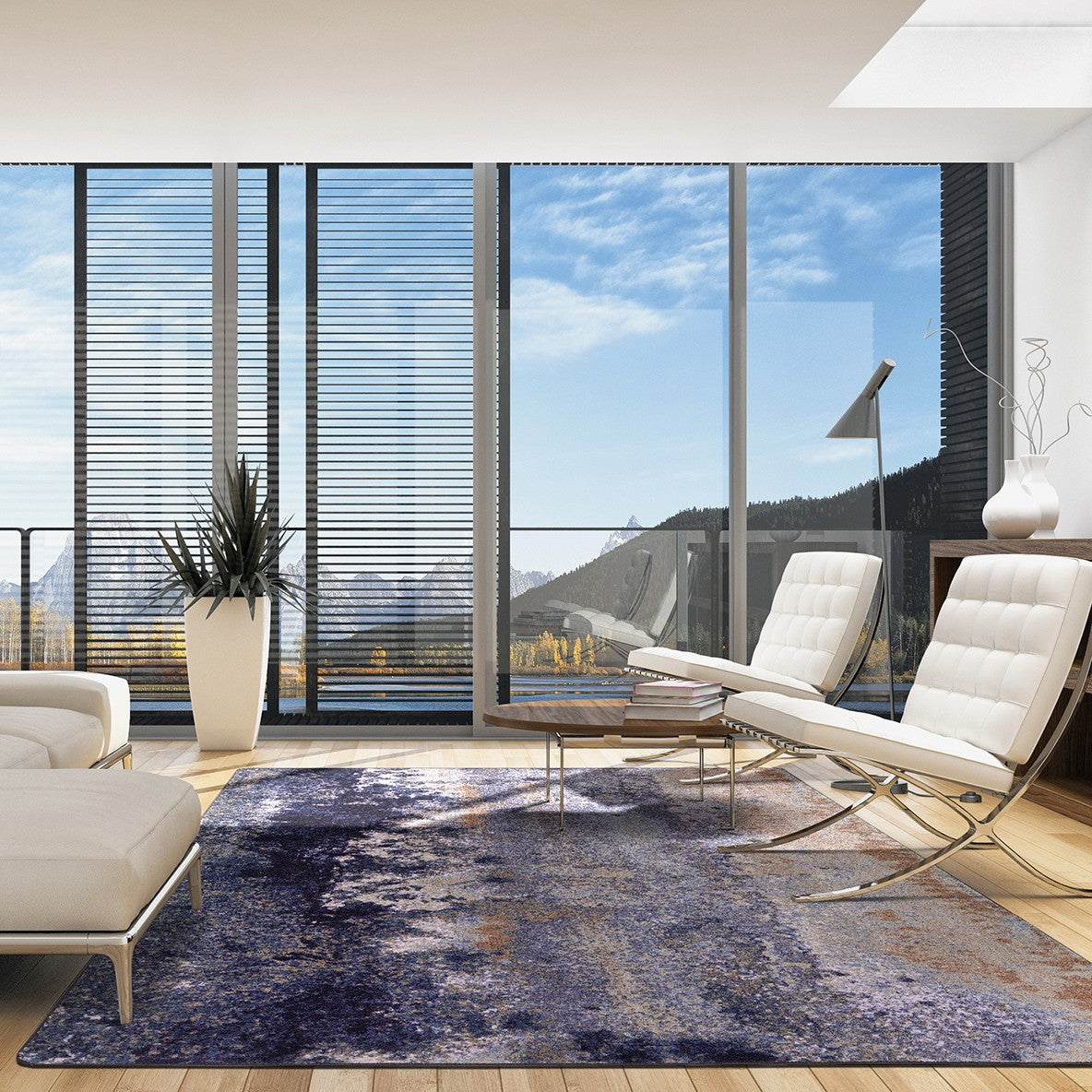 Earthen 7'8" x 10'9" area rug in color Amethyst