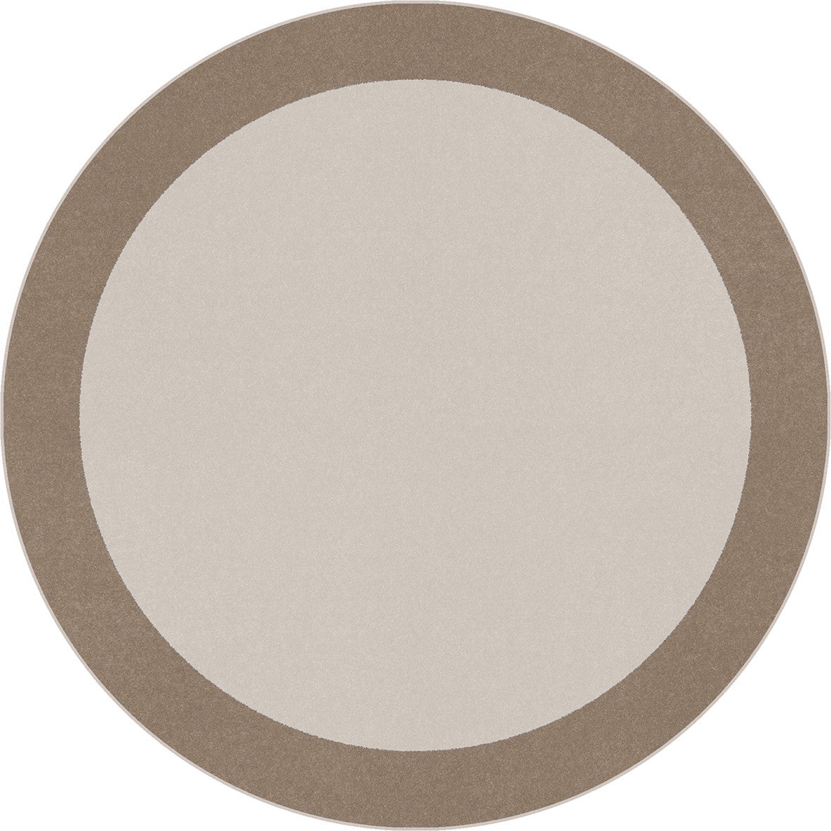 Easy Going 5'4" Round area rug in color Neutral