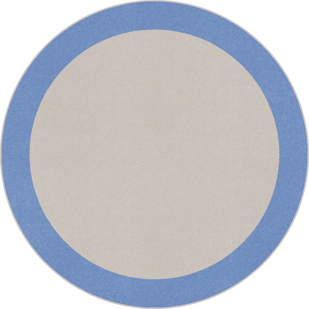 Easy Going 7'7" Round area rug in color Light Blue