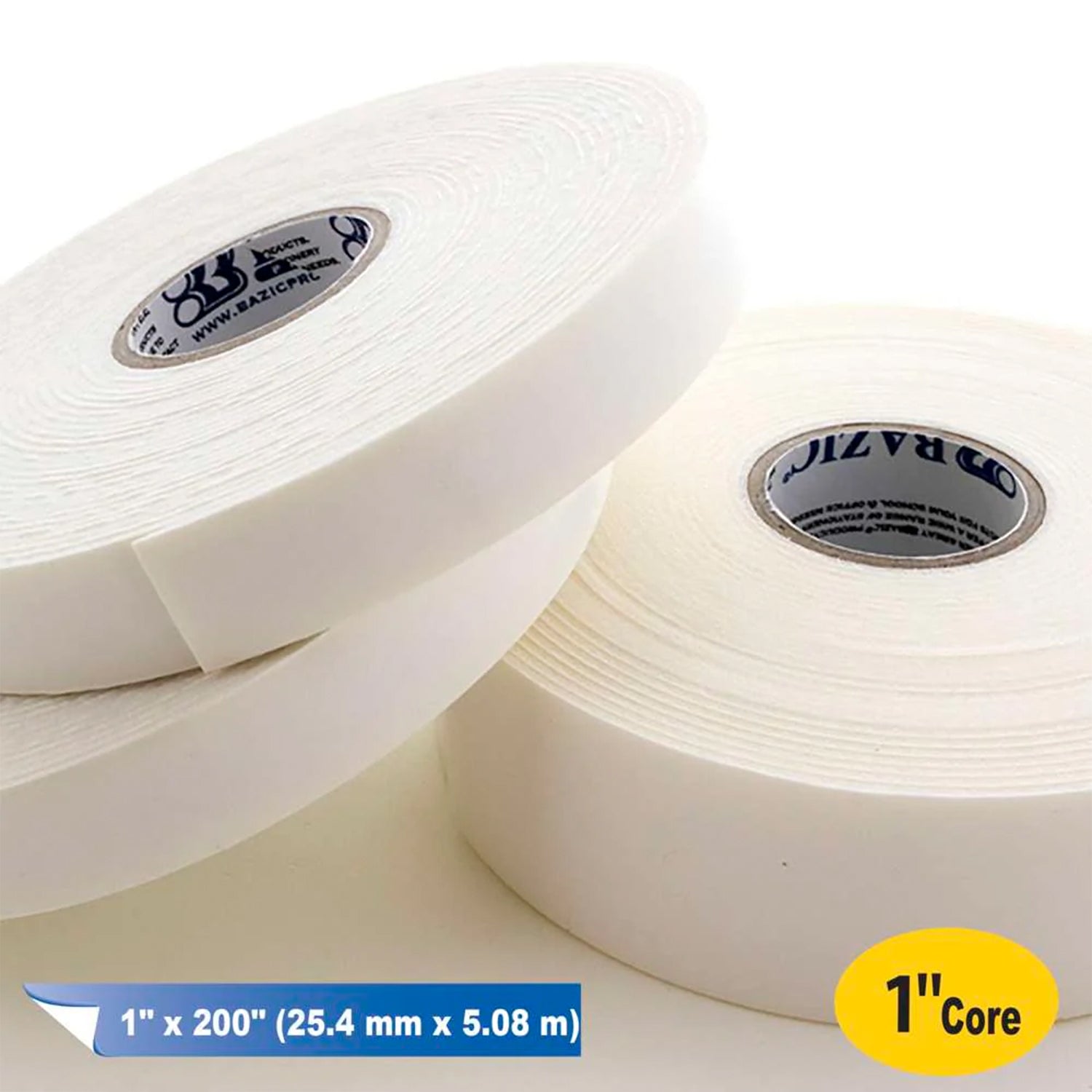 Double Sided Foam Mounting Tape, 1" x 200"