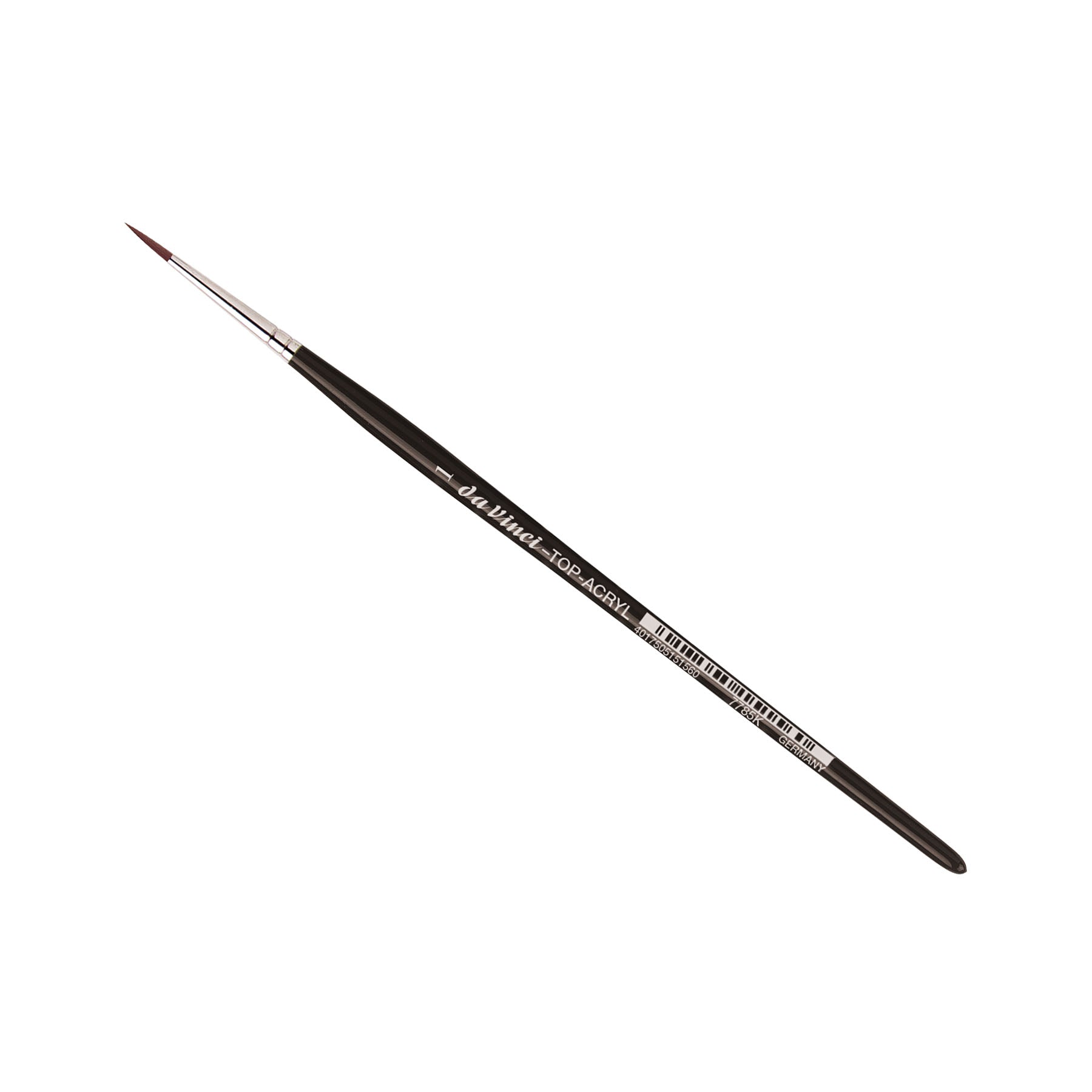 TOP-ACRYL Red-Brown Brush, Synthetic, Acrylic & Oil, Round, Series 7785K, Size 1