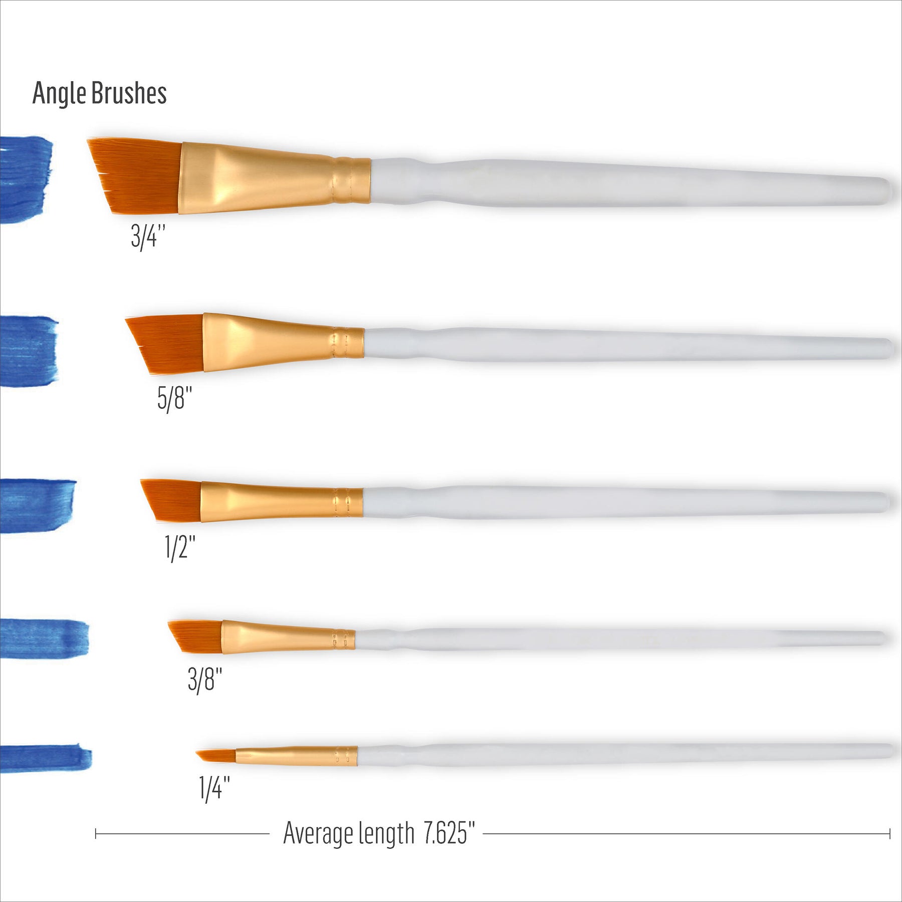 Angle Brush Set, 5-Piece Set