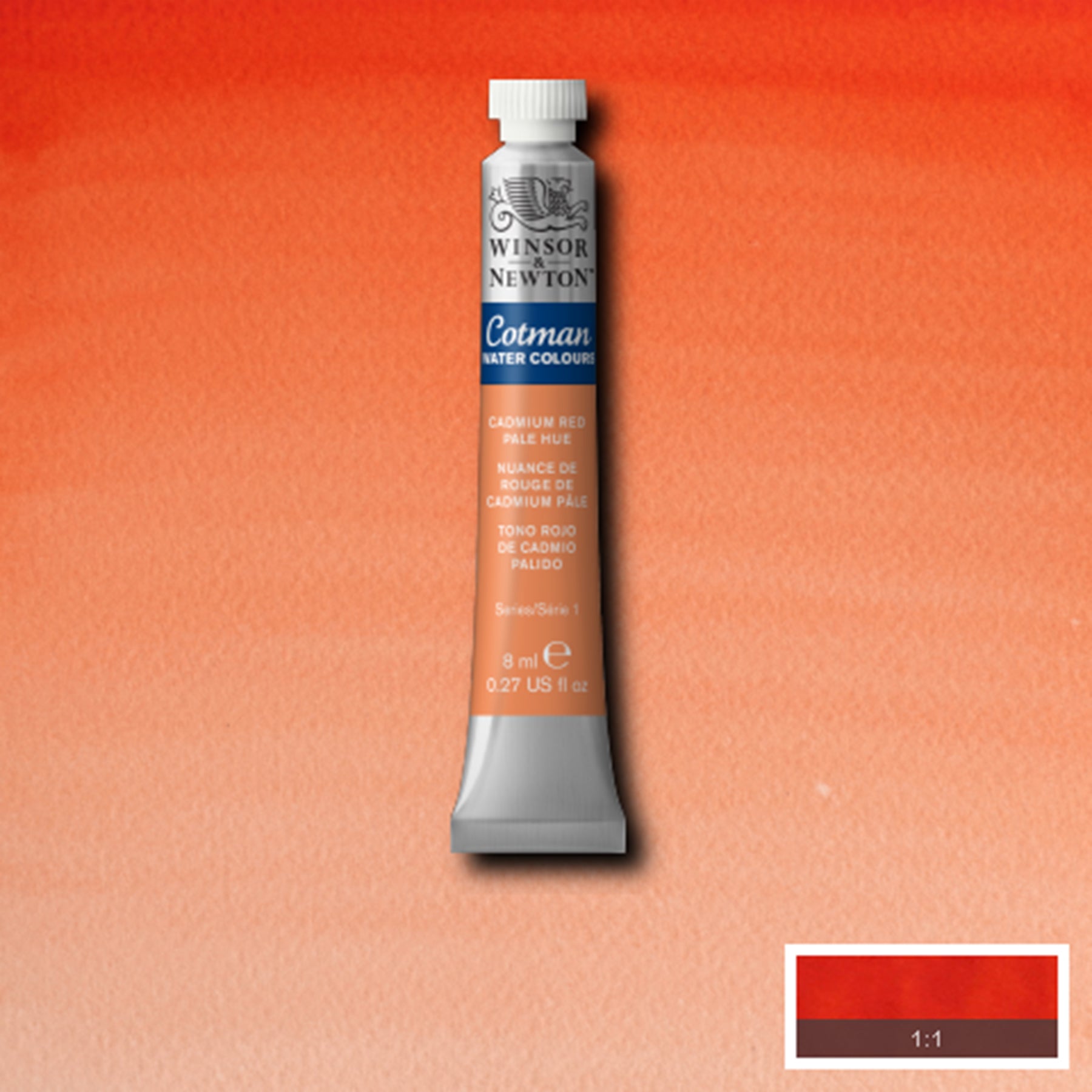 CWC 8ml tube - Cadmium Red Pale Hue