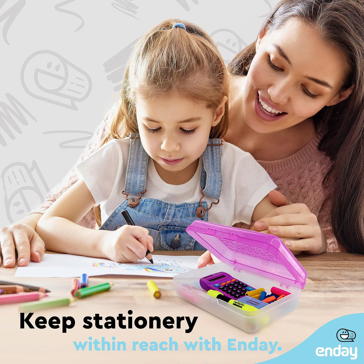 PRP PENCIL CASE DOTS UTILITY BOX
