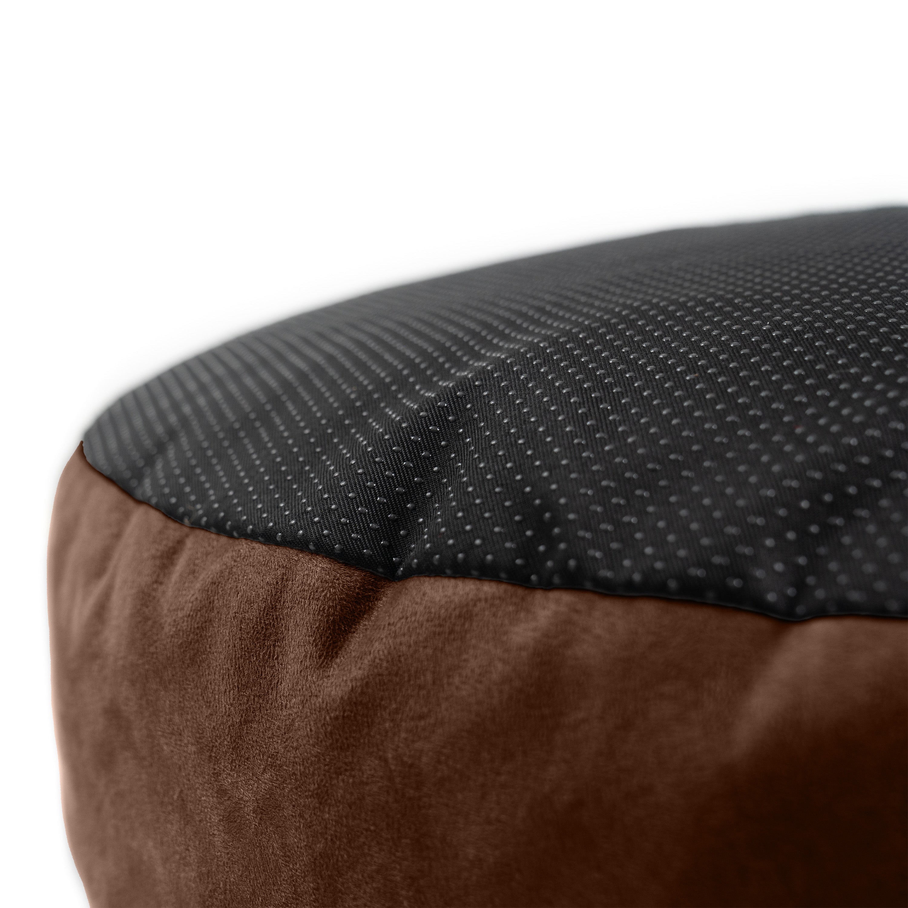 Jaxx Robbi Dog Bed Bean Bag – Round Bed with Machine Washable Cover and No-Slip Base - Supportive Memory Foam for Senior Dogs & Joint Pain Relief - Ultimate Comfort & Luxury - Large, Cloud / Beige