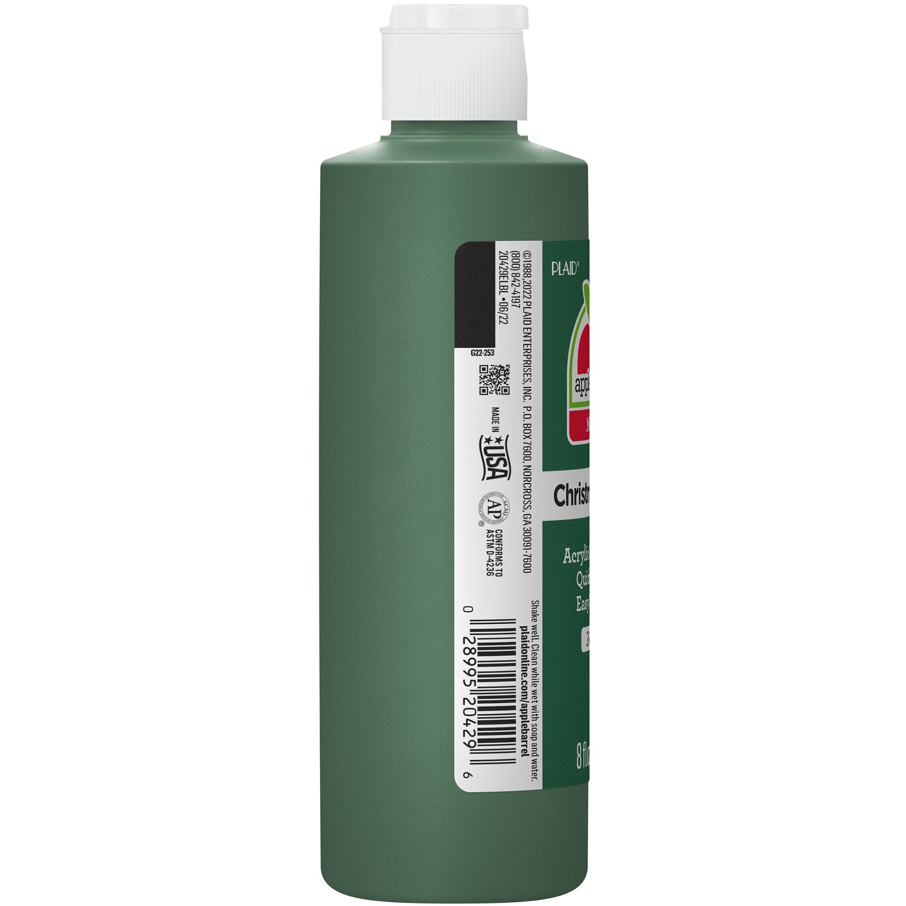 Acrylic Paint Matte, 8oz., Christmas Green