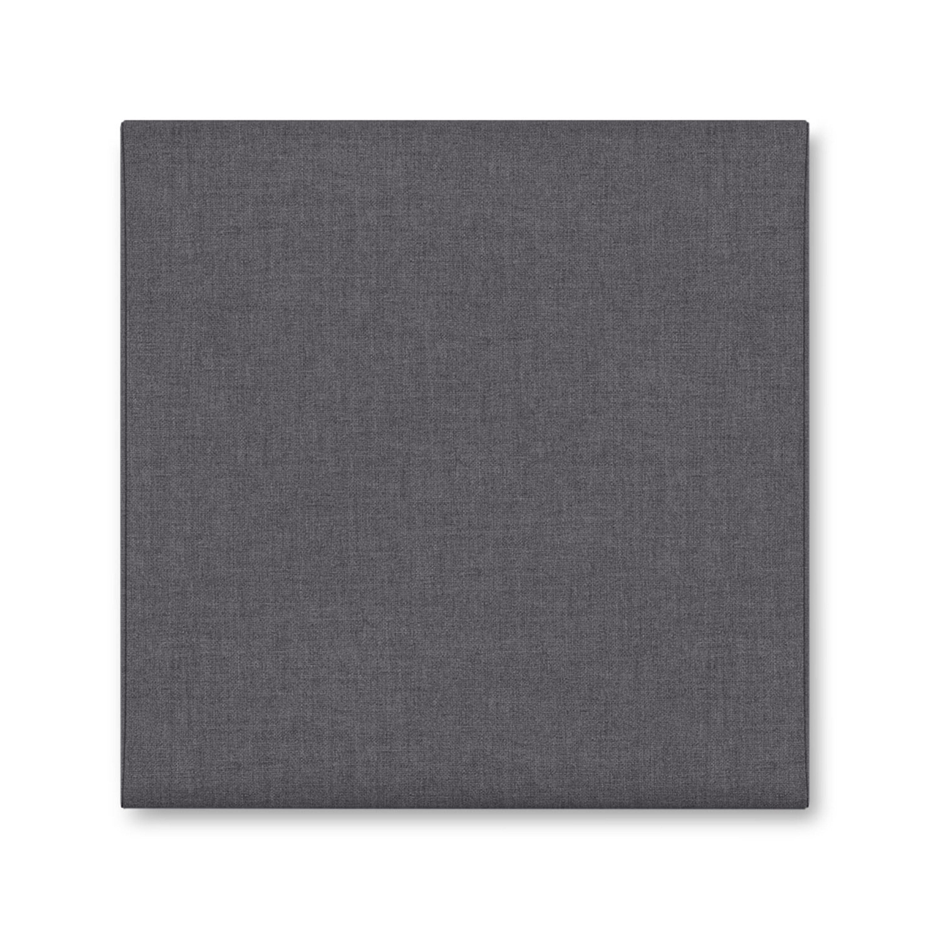 Jaxx Panelist Modern Padded Headboard- Wall Mounted Panel (22.5" x 22.5") - Microvelvet Charcoal