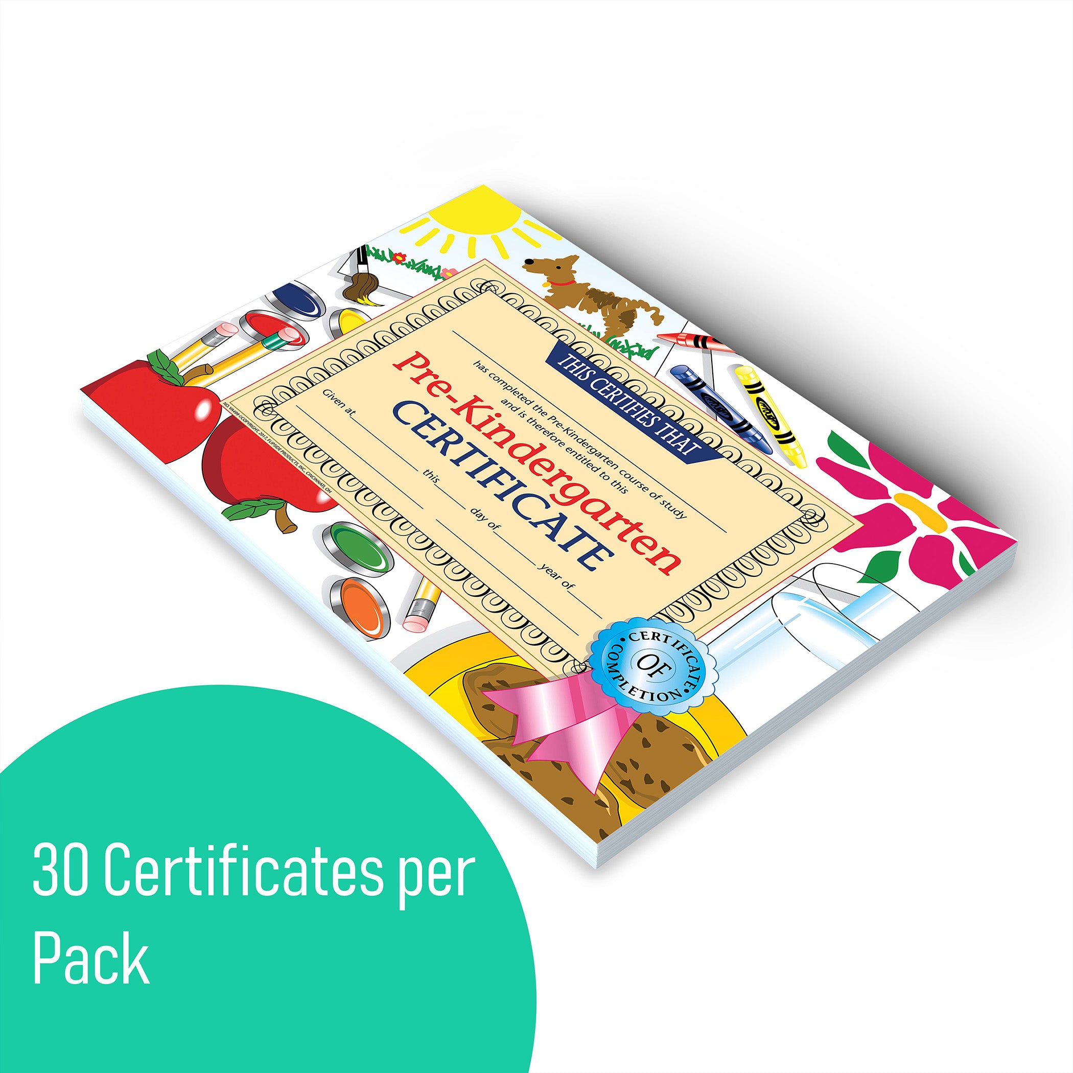 Pre-Kindergarten Certificate, 8.5" x 11", Pack of 30