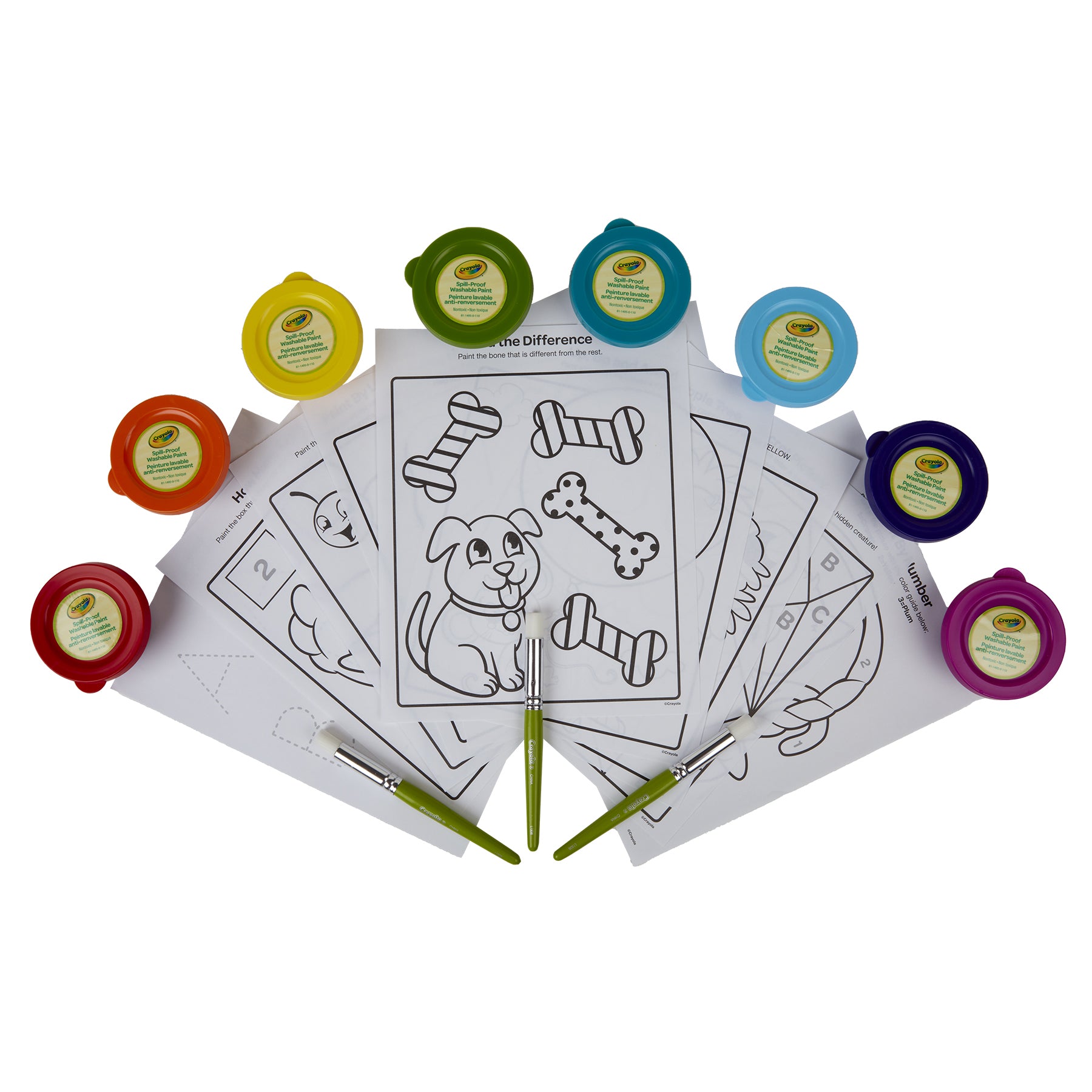 Spill-Proof Washable Paint Kit