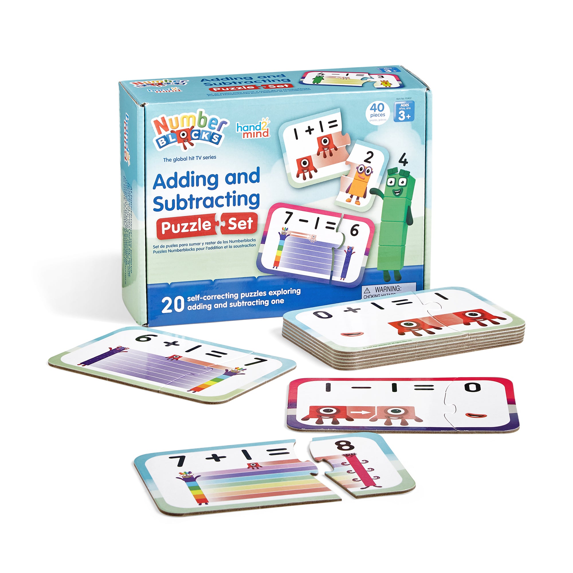 Numberblocks Puzzle Set 3-Pack, Counting, Addition & Subtraction, Sequencing