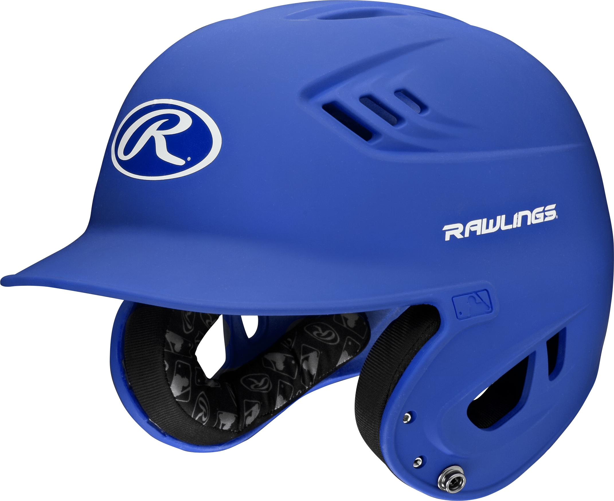 Rawlings R16 Matte Senior 1-Tone Baseball Helmet - Royal