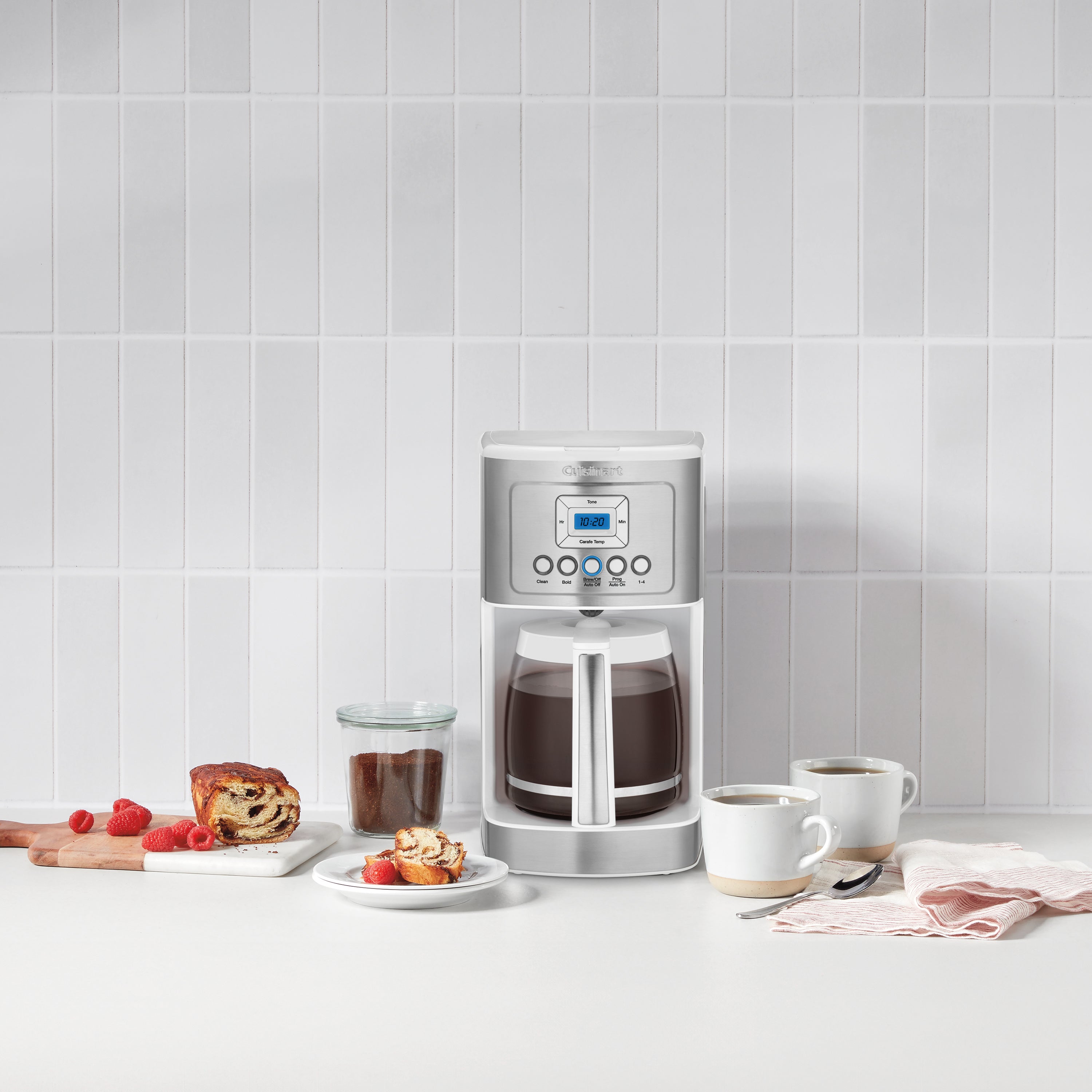 14 Cup Programmable Coffeemaker - White
