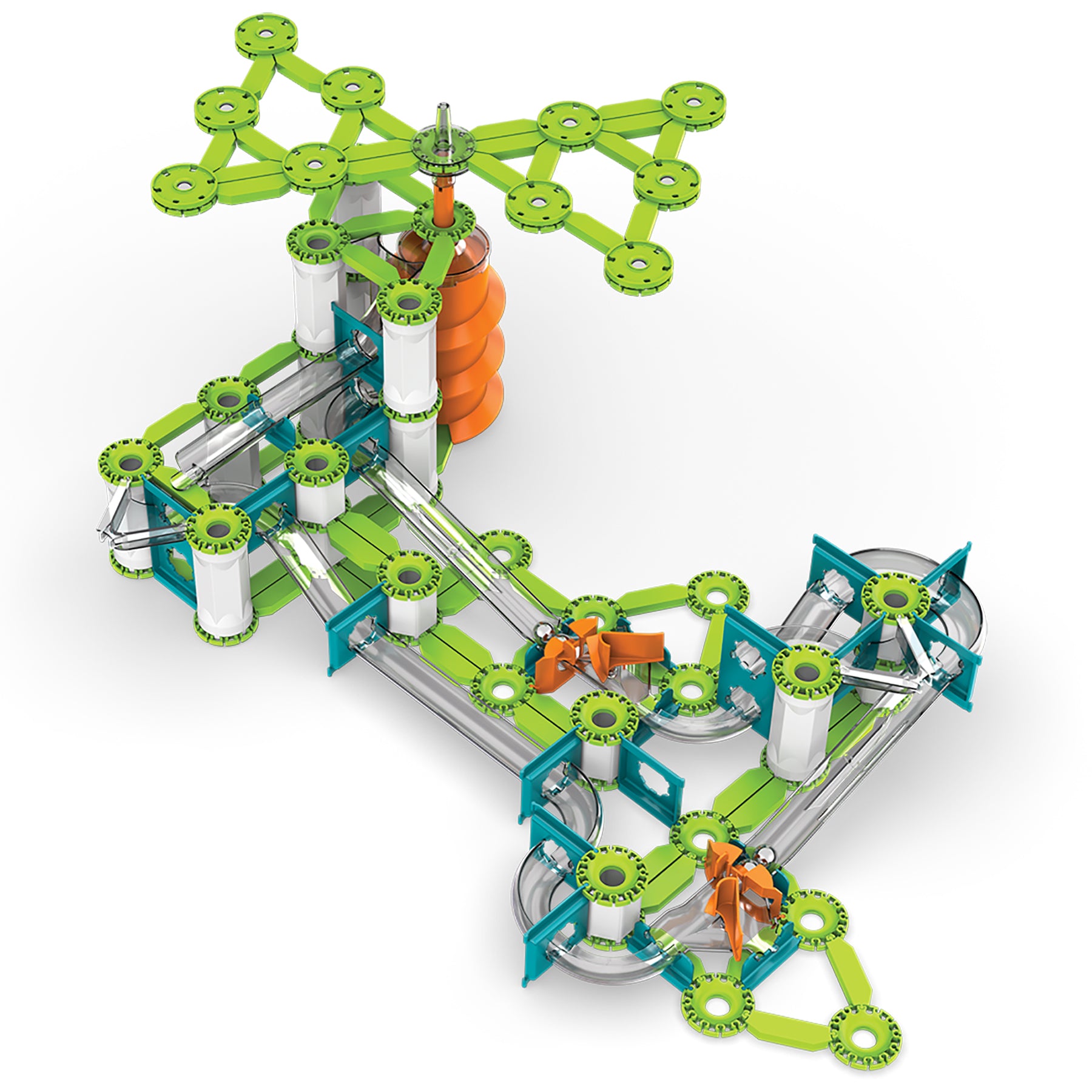 Mechanics Gravity Construction Set, Elevator Circuit Recycled, 207 Pieces
