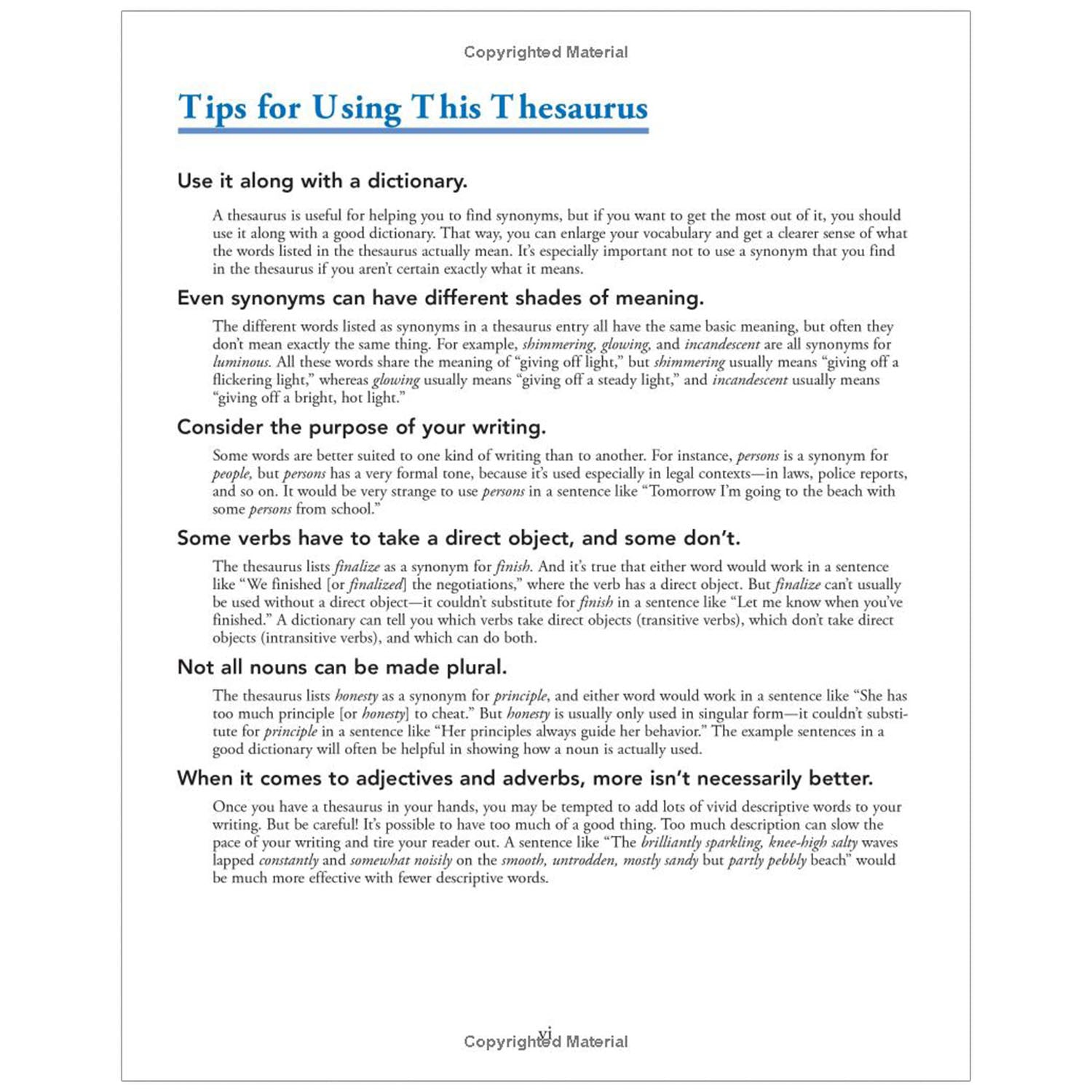 Student Thesaurus