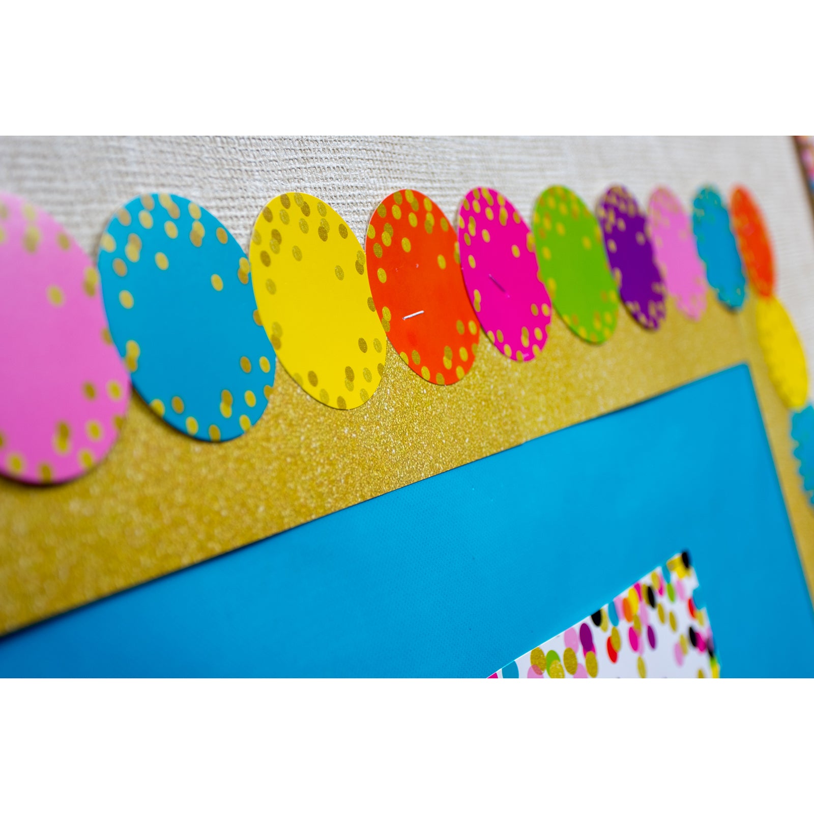 Confetti Circles Die-Cut Border Trim