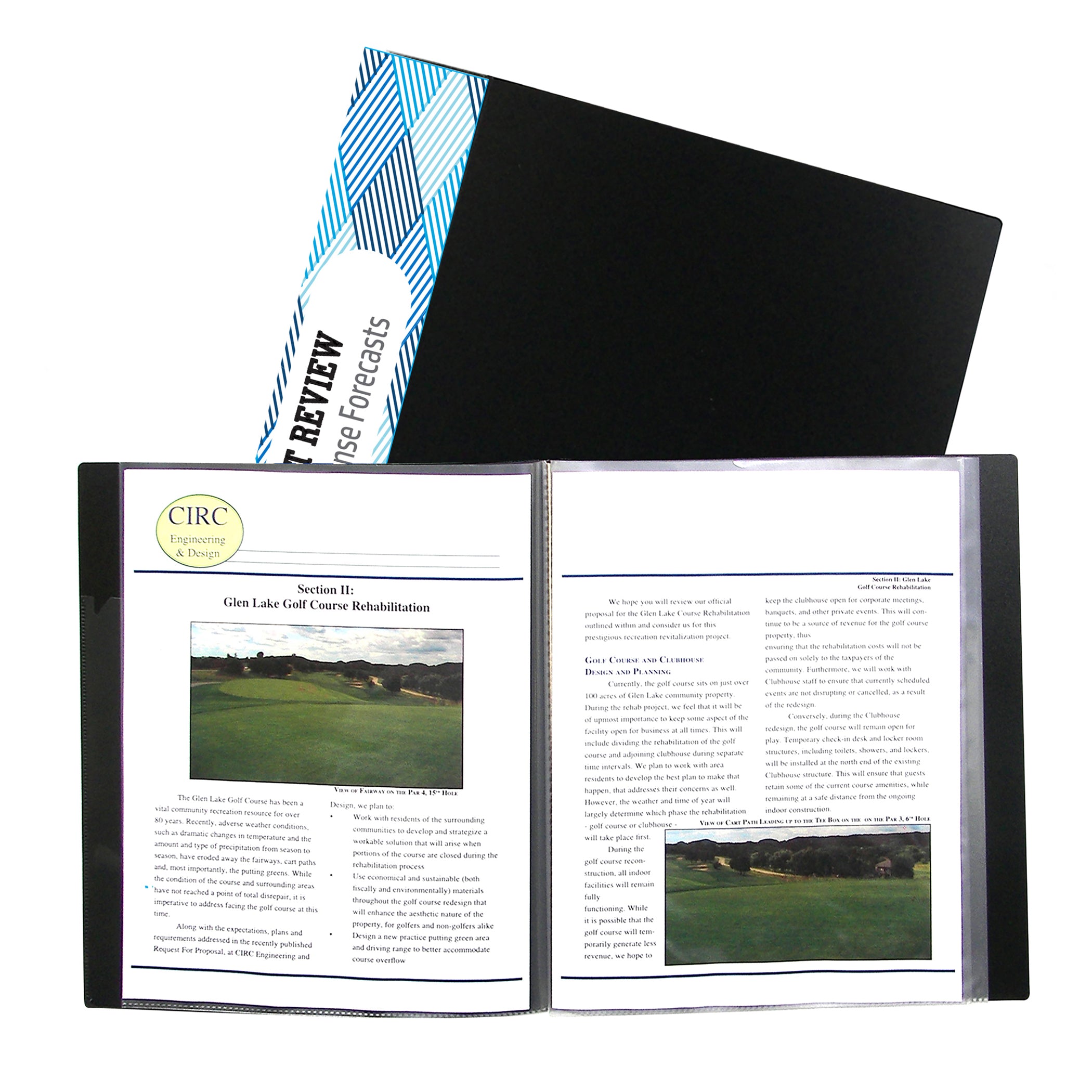 Bound Sheet Protector Presentation Book, 24-Pocket