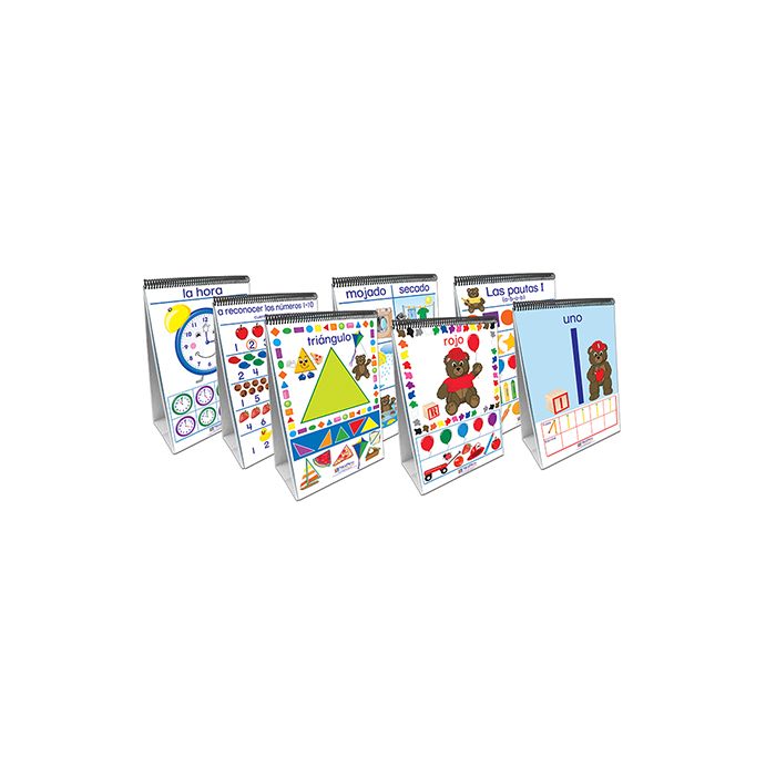 Early Childhood Math Readiness Flip Chart Set - Set of 7 - Spanish Edition