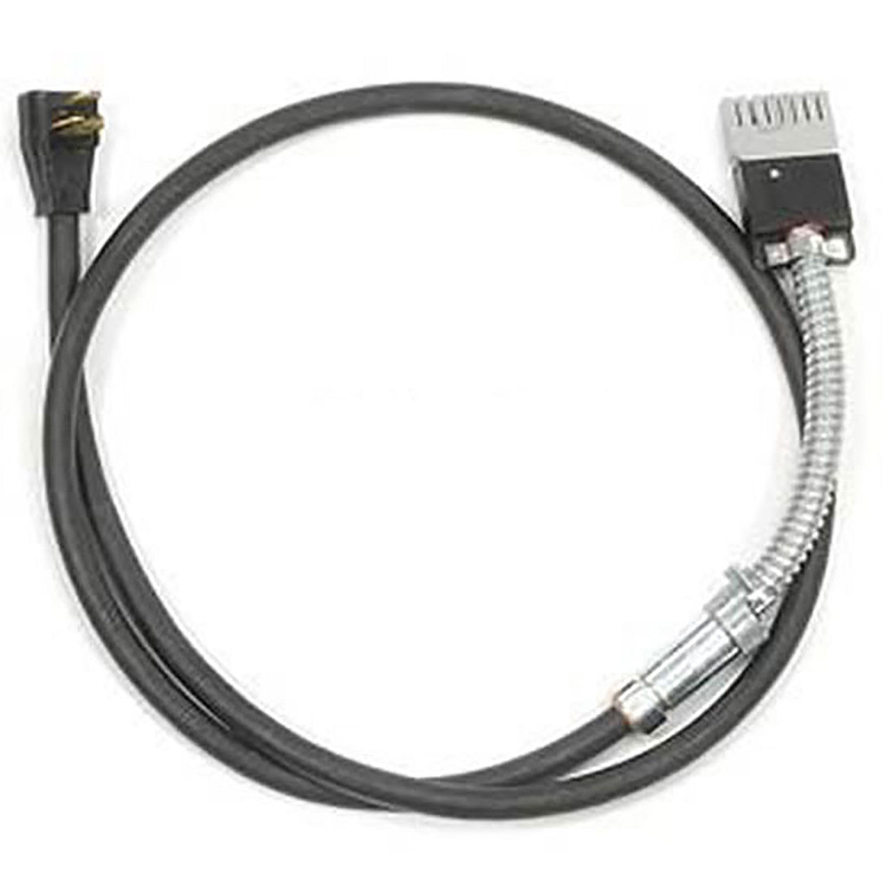 OfficeSource Modular Electric System Single Circuit Whip with 3 Prong Plug - 72" - Black