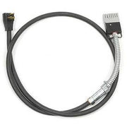 OfficeSource Modular Electric System Single Circuit Whip with 3 Prong Plug - 72" - Black