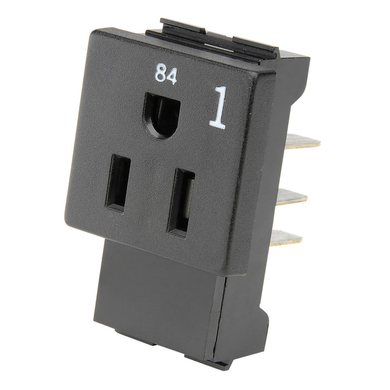 OfficeSource Modular Electric System Receptacle 1 - Black