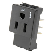 OfficeSource Modular Electric System Receptacle 1 - Black