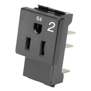 OfficeSource Modular Electric System Receptacle 2 - Black