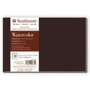 WATERCOLOR BOOK 8.5X5.5 BROWN HARD
