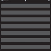 Black 7 Pocket Chart (28" x 28")