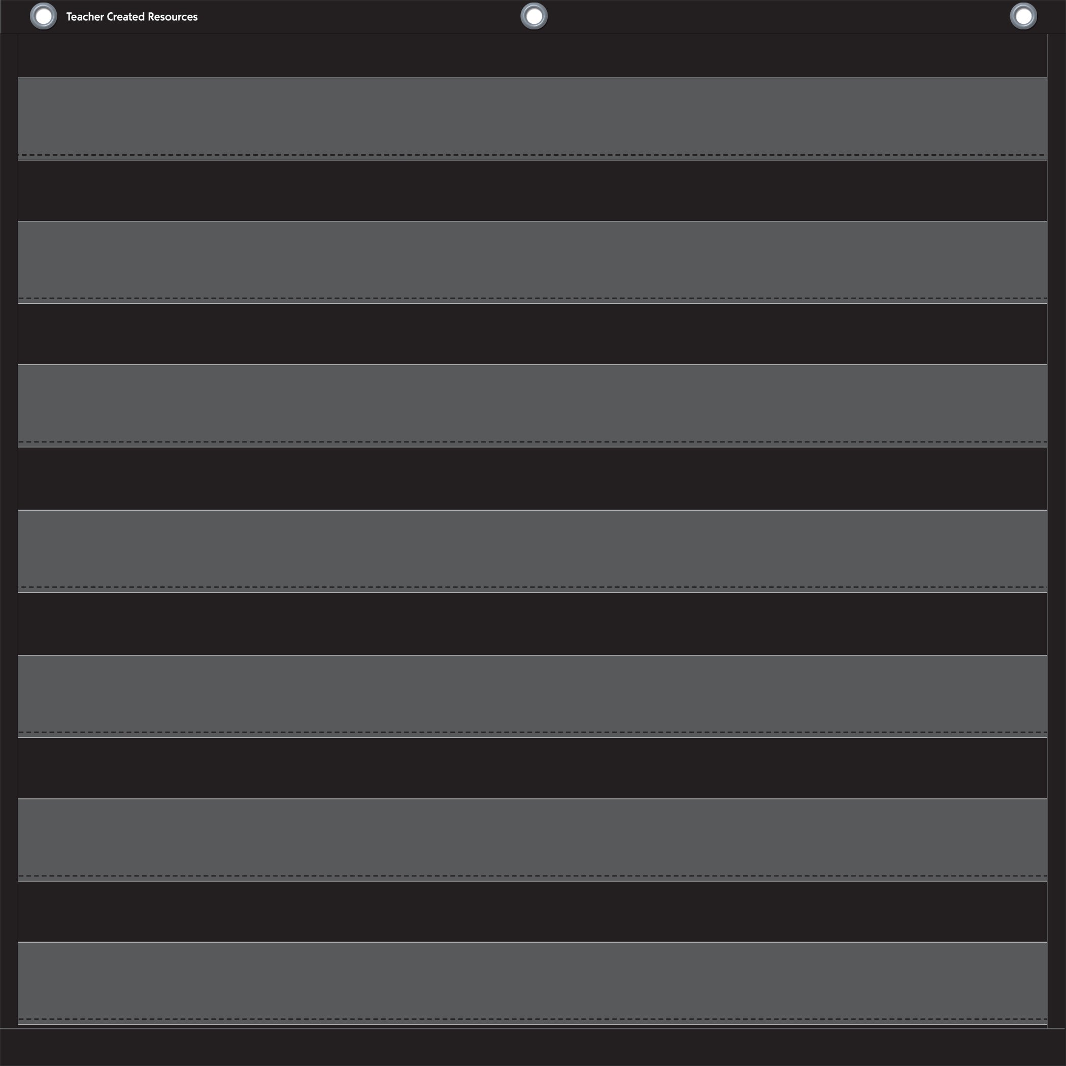 Black 7 Pocket Chart (28" x 28")
