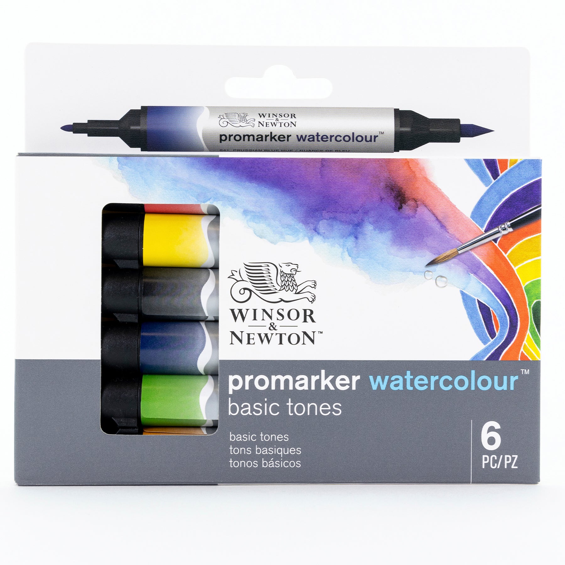 WN ProMarker Watercolour 6 Basic Tones