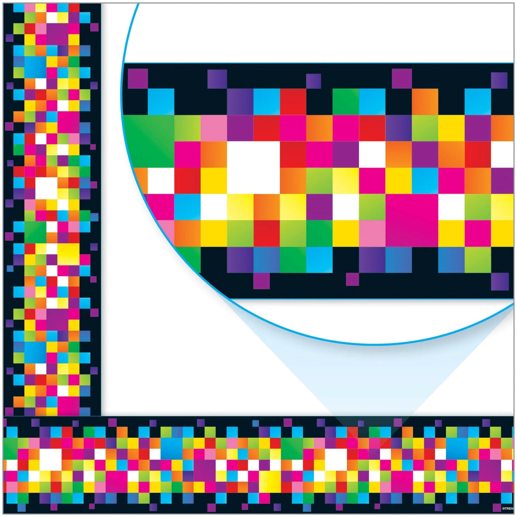 Pixels Bolder Borders®, 35.75'