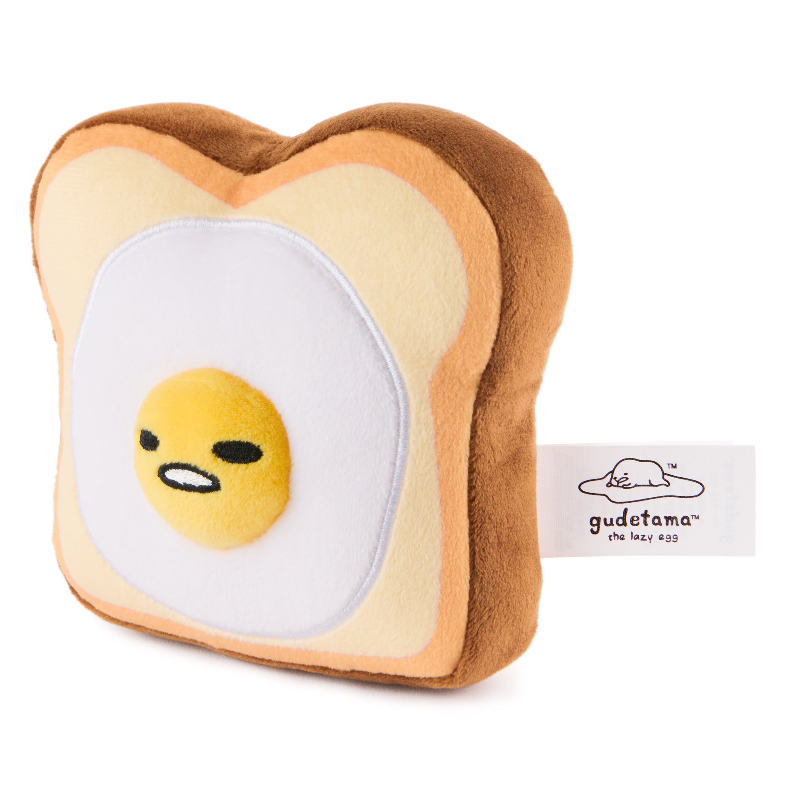 GUND Sanrio Gudetama The Lazy Egg Stuffed Animal, Gudetama Egg Toast Plush Toy for Ages 1 and Up, 5”