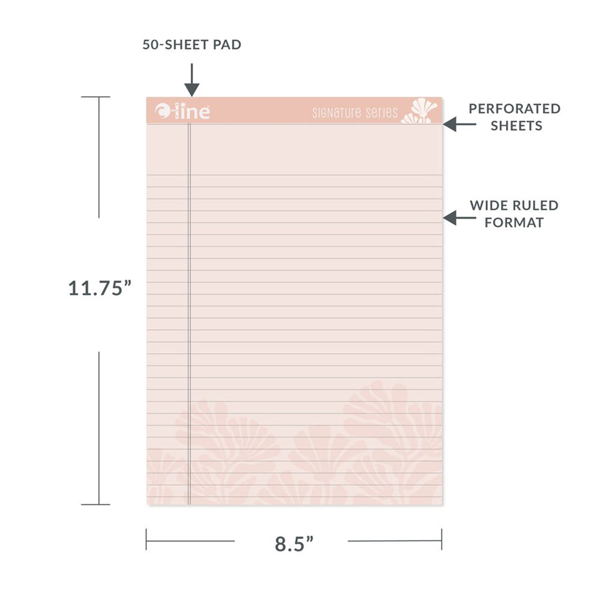 LEGAL PAD SIGNATURE 8.5X11 3PK