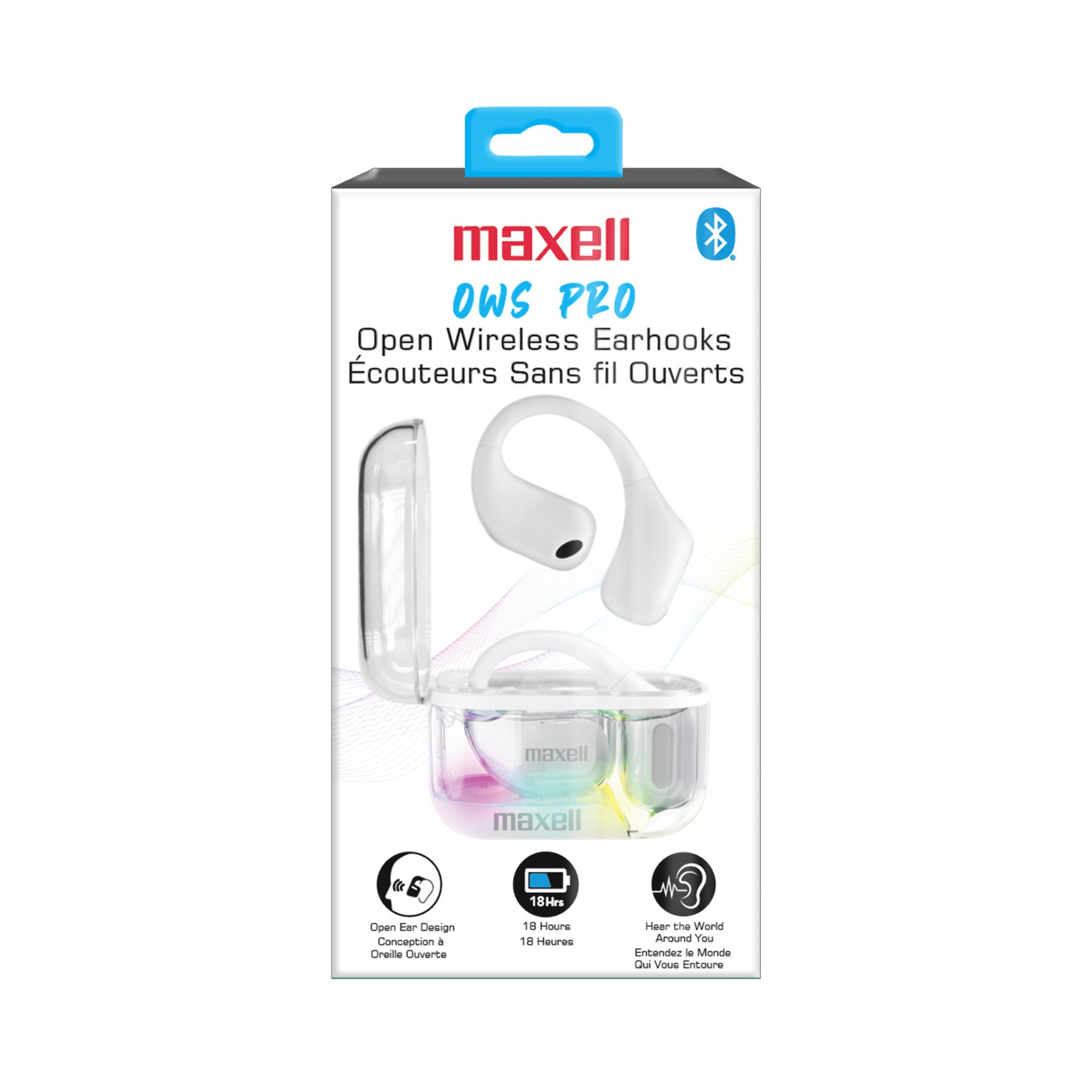OWS Pro, Open Ear Design Wireless Earhooks, White