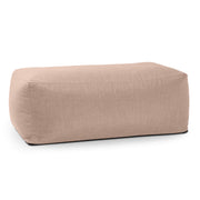 Coza Ottoman - Large Outdoor Pouf & Footrest - Sunbrella, Petal