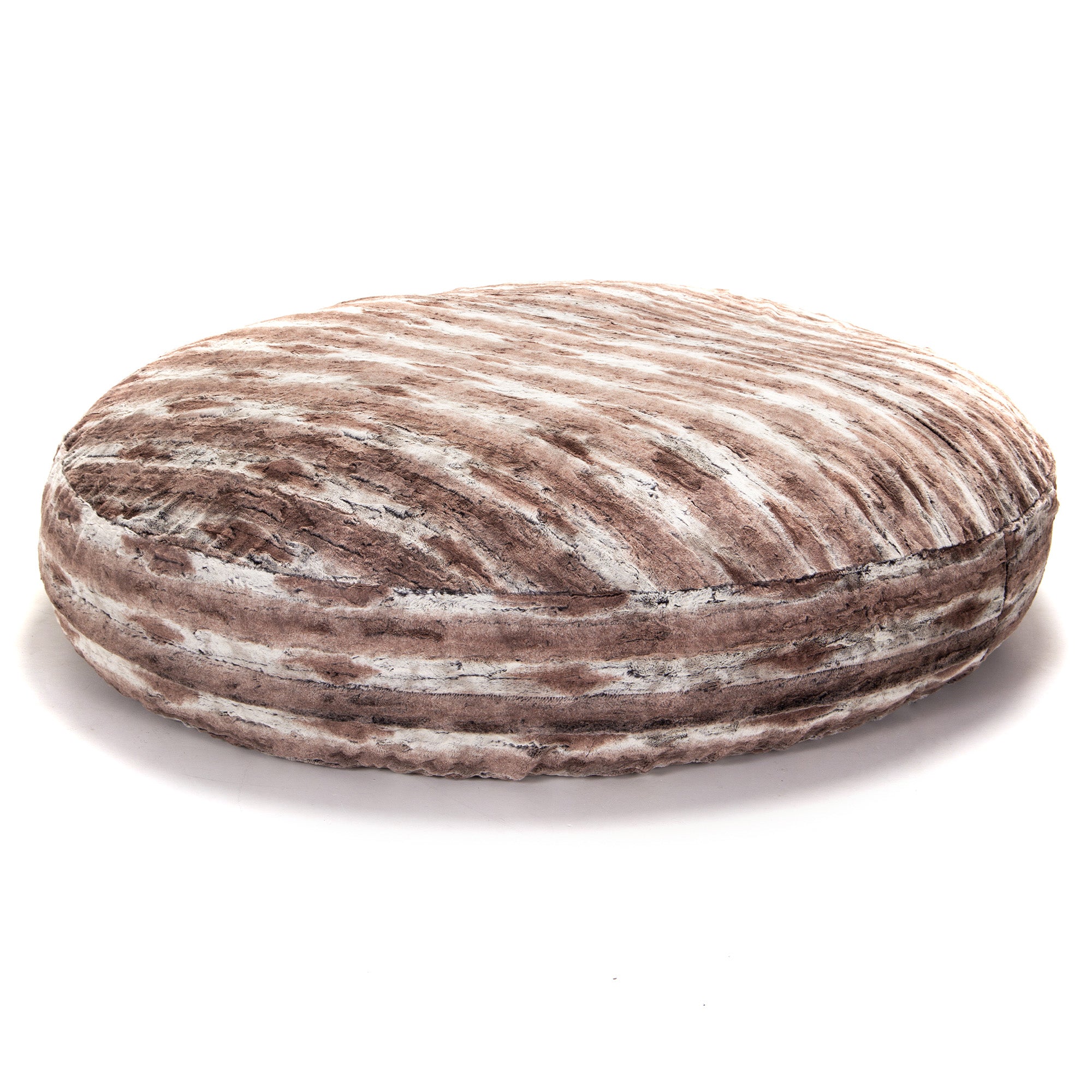 Jaxx 6 Foot Cocoon - 2-in-1 Convertible Bean Bag Bed & Large Bean Bag Chair for Adults, Premium Luxe Faux Fur - Mountain Fox
