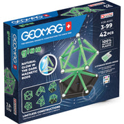 Geomag™ Glow in the Dark Magnetic Building Blocks Set, 42 Pieces